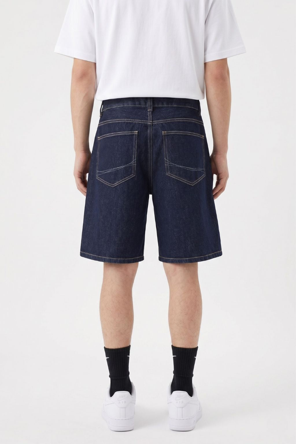 Relaxed Raw Denim Short