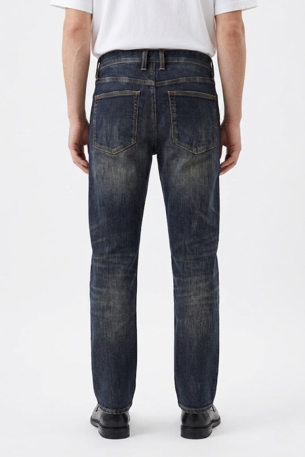 HÁNLÙ | 寒露 Selvedge 19oz Fitted Straight, Fleece-Lined, Vintage Wash Denim