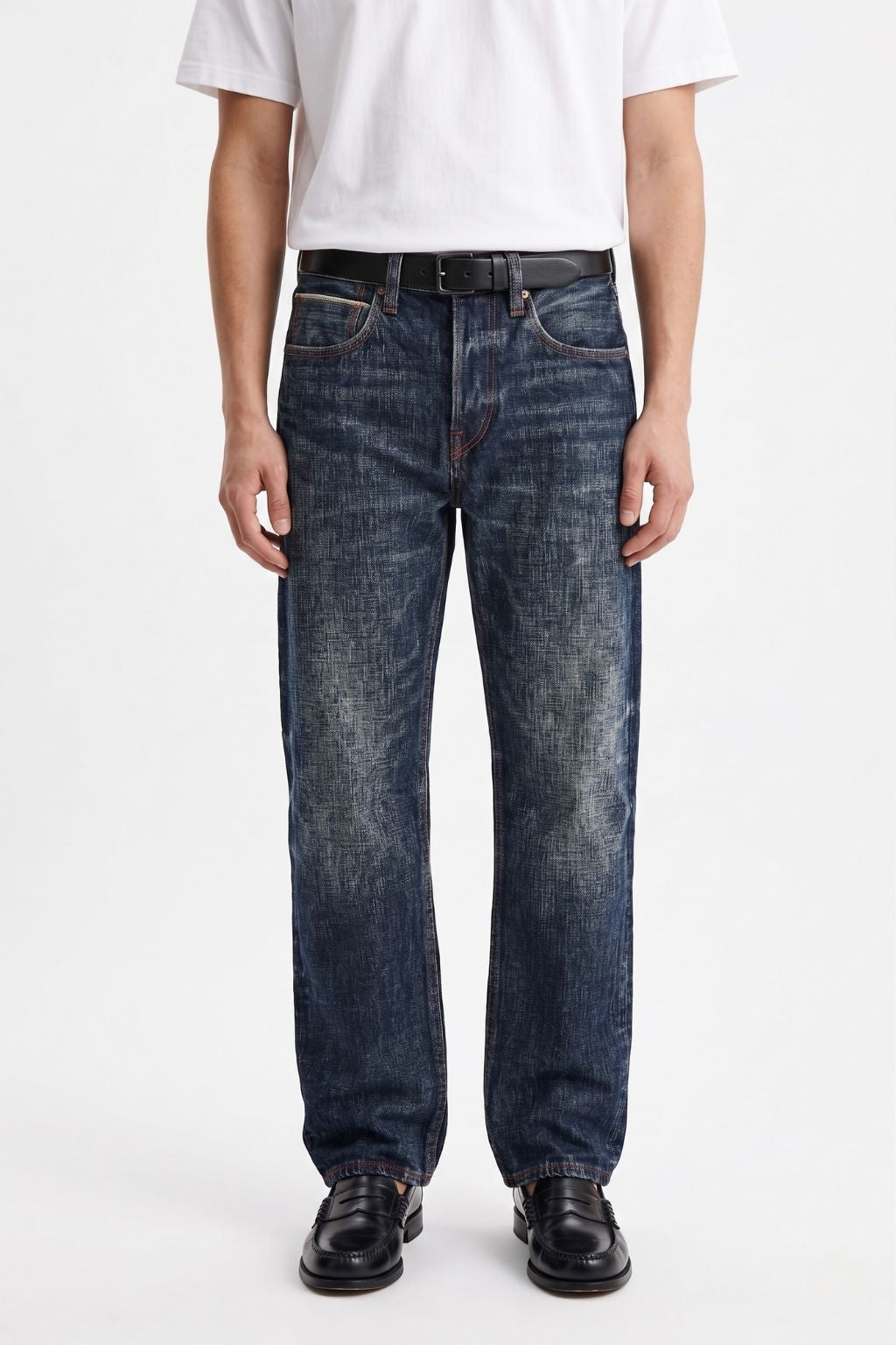 MÒYÚ | 墨雨 Selvedge 22oz Slubby Straight, Dark Indigo Denim