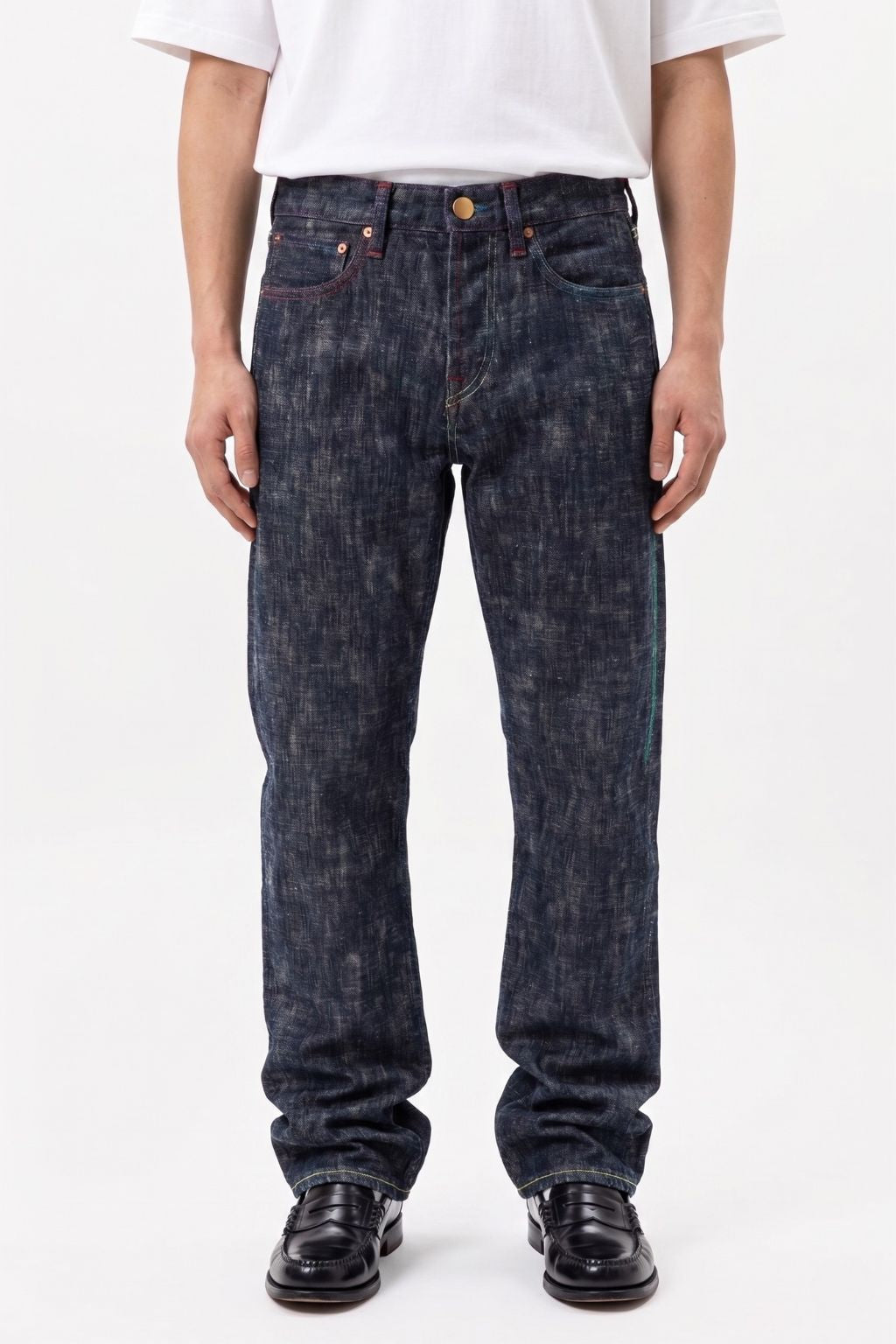 TIĀNSÈ | 天色 Selvedge 14oz Straight, Plant-Dyed Raw Indigo, Button Fly Denim