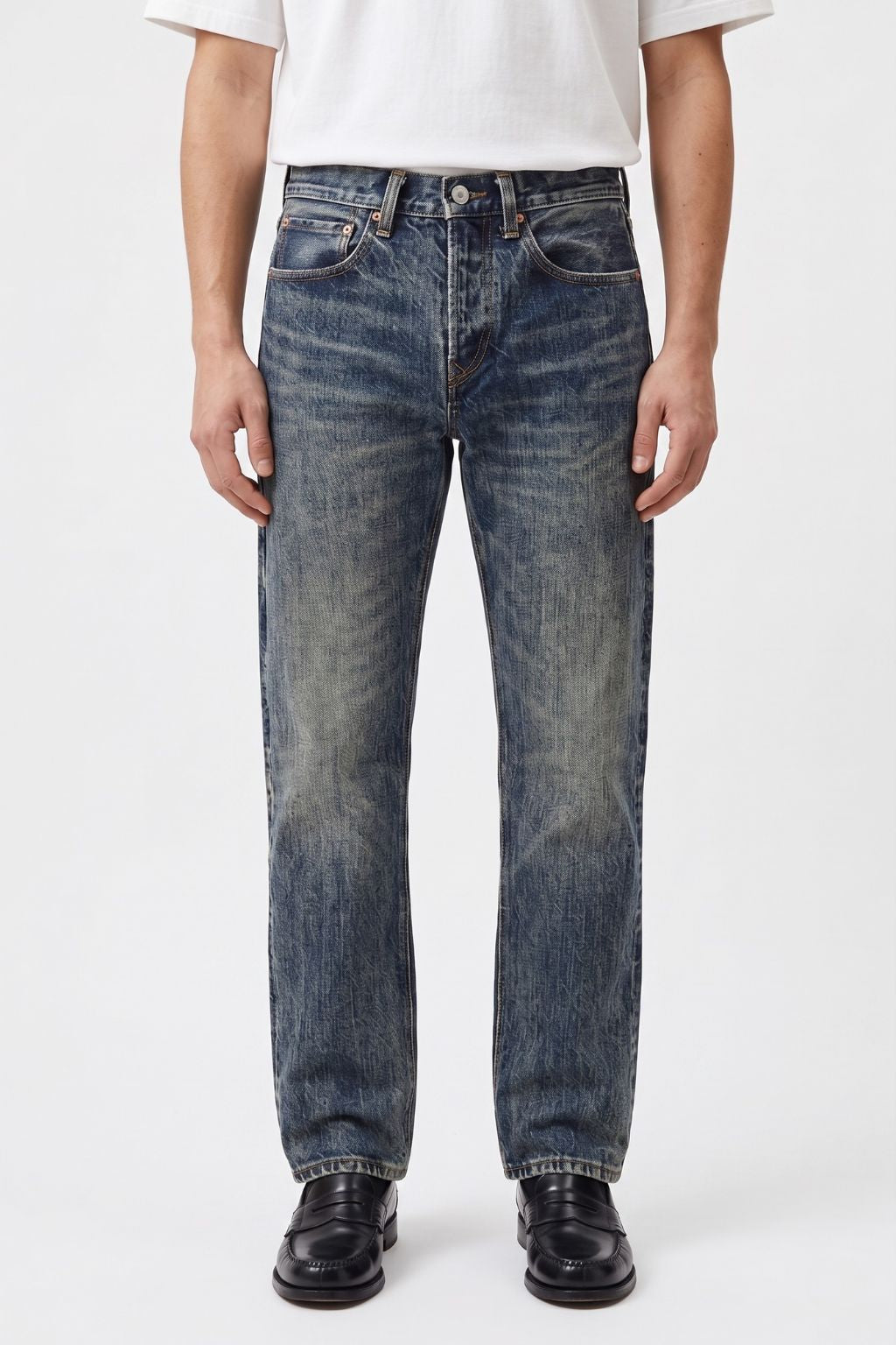 GŪFĒNG | 孤峰 Selvedge 25oz Straight, Heavy Vintage Wash Denim