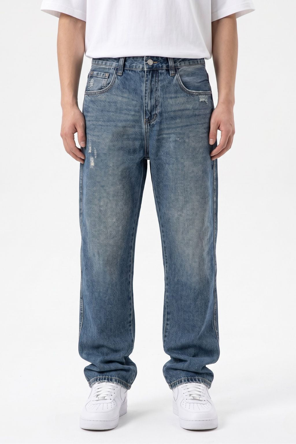 Relaxed Washed Denim