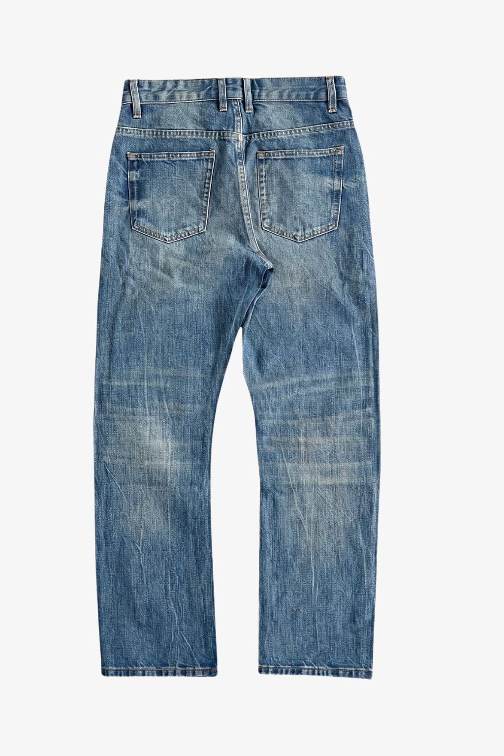 QĪNGYĀN | 青烟 Selvedge 14oz Straight, Faded Indigo Denim