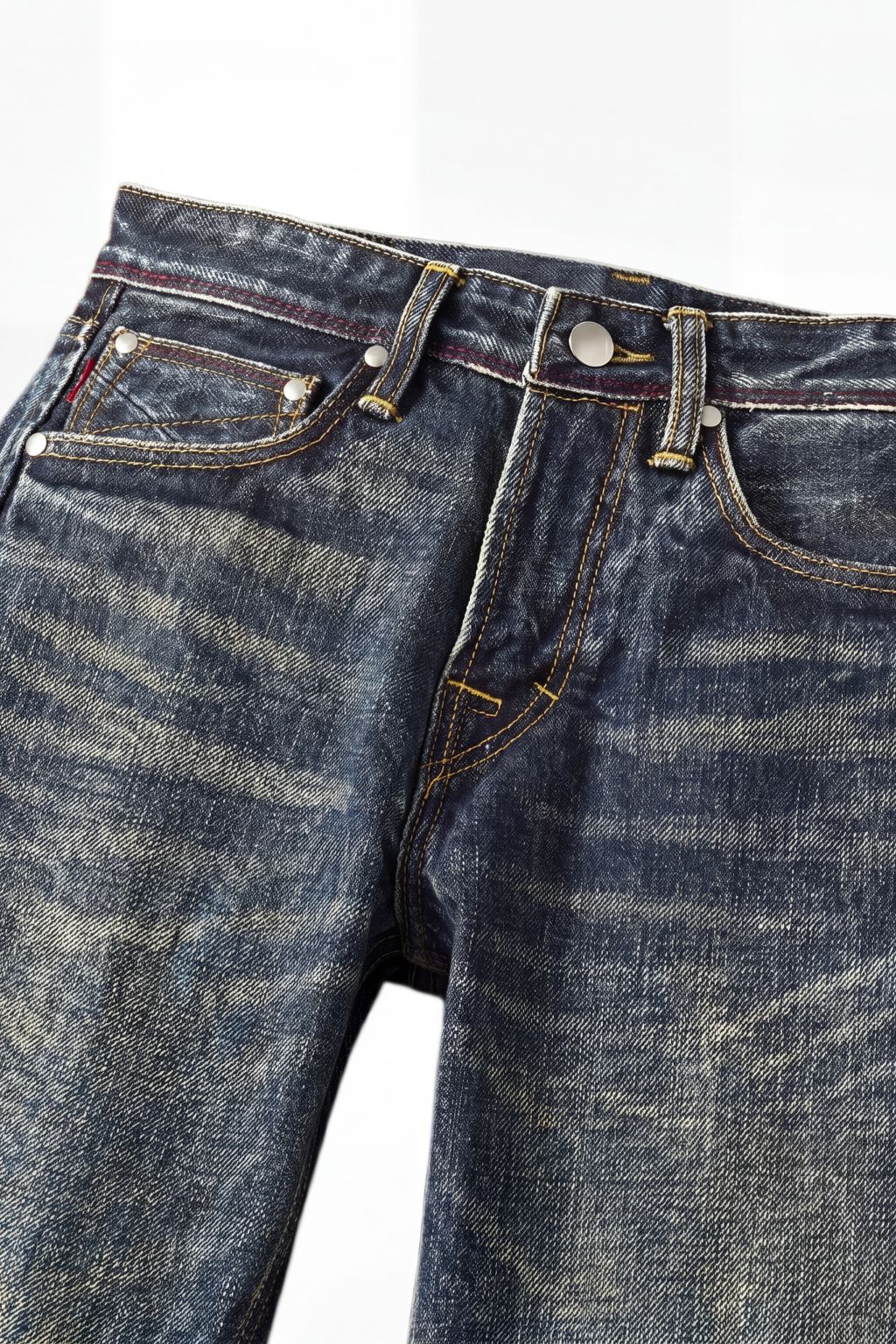 LǍOSHÍ | 老石 Selvedge 22oz Straight, Heavy Washed Vintage Denim