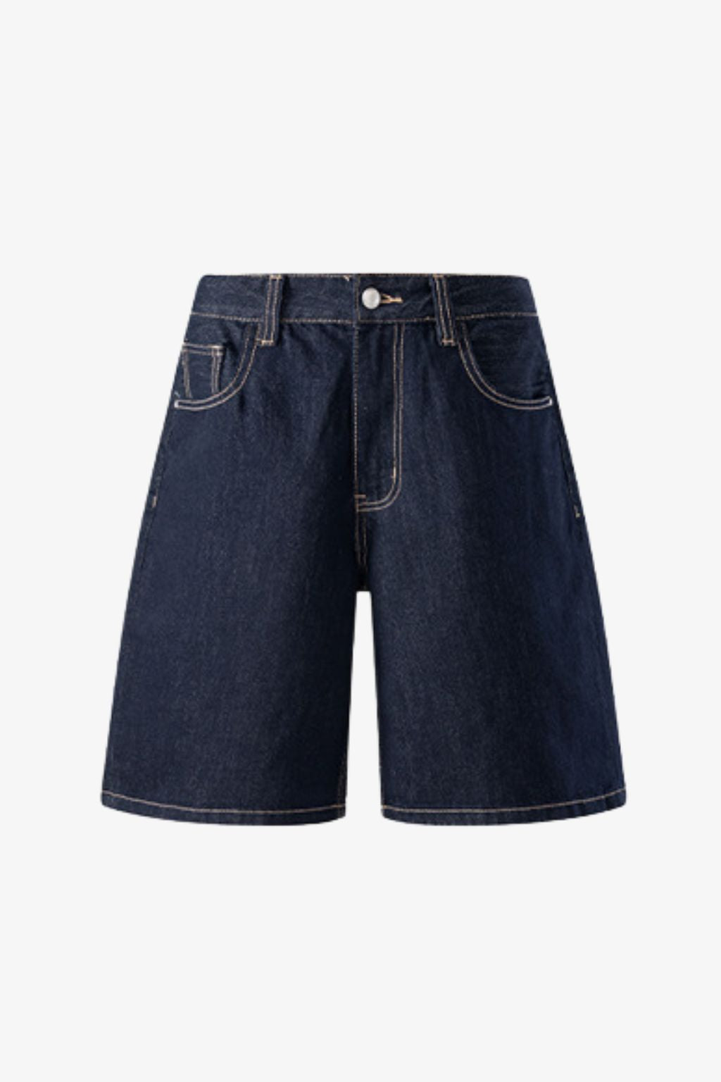 Relaxed Raw Denim Short